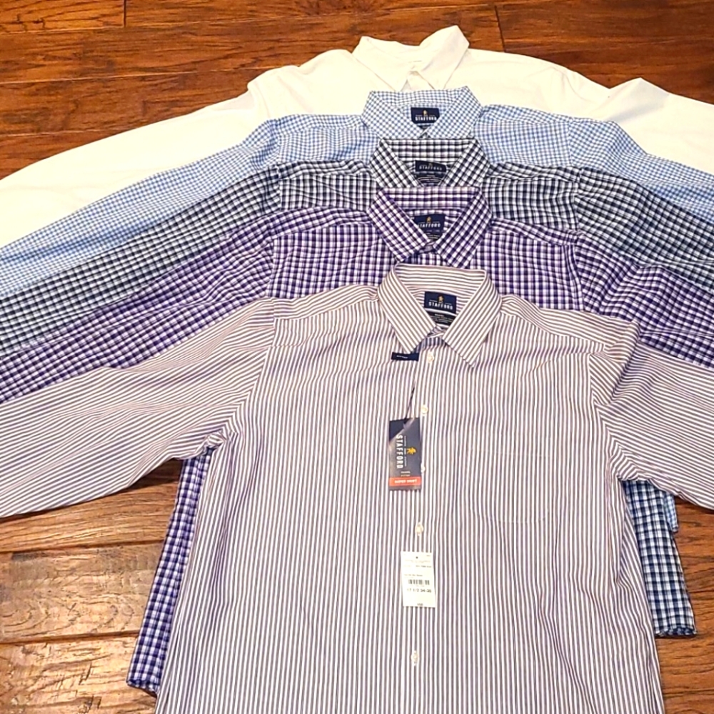 5-pack of new dress shirts